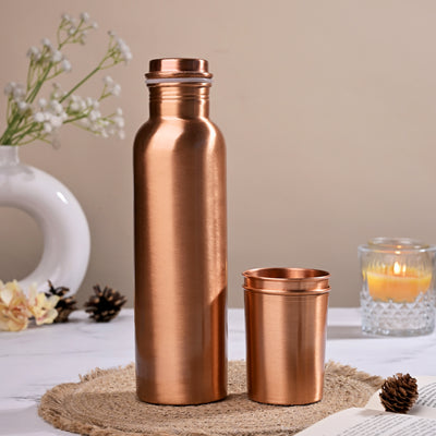 Luxury Copper Bottle with Glass Set