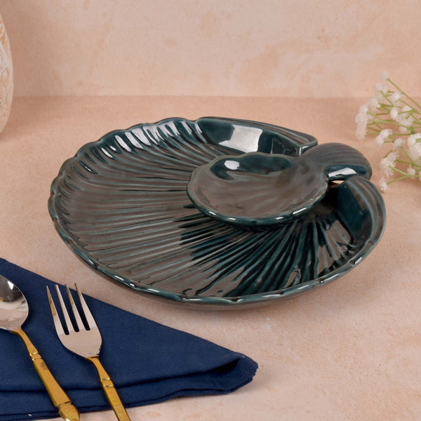 Deep Green Serving Platter