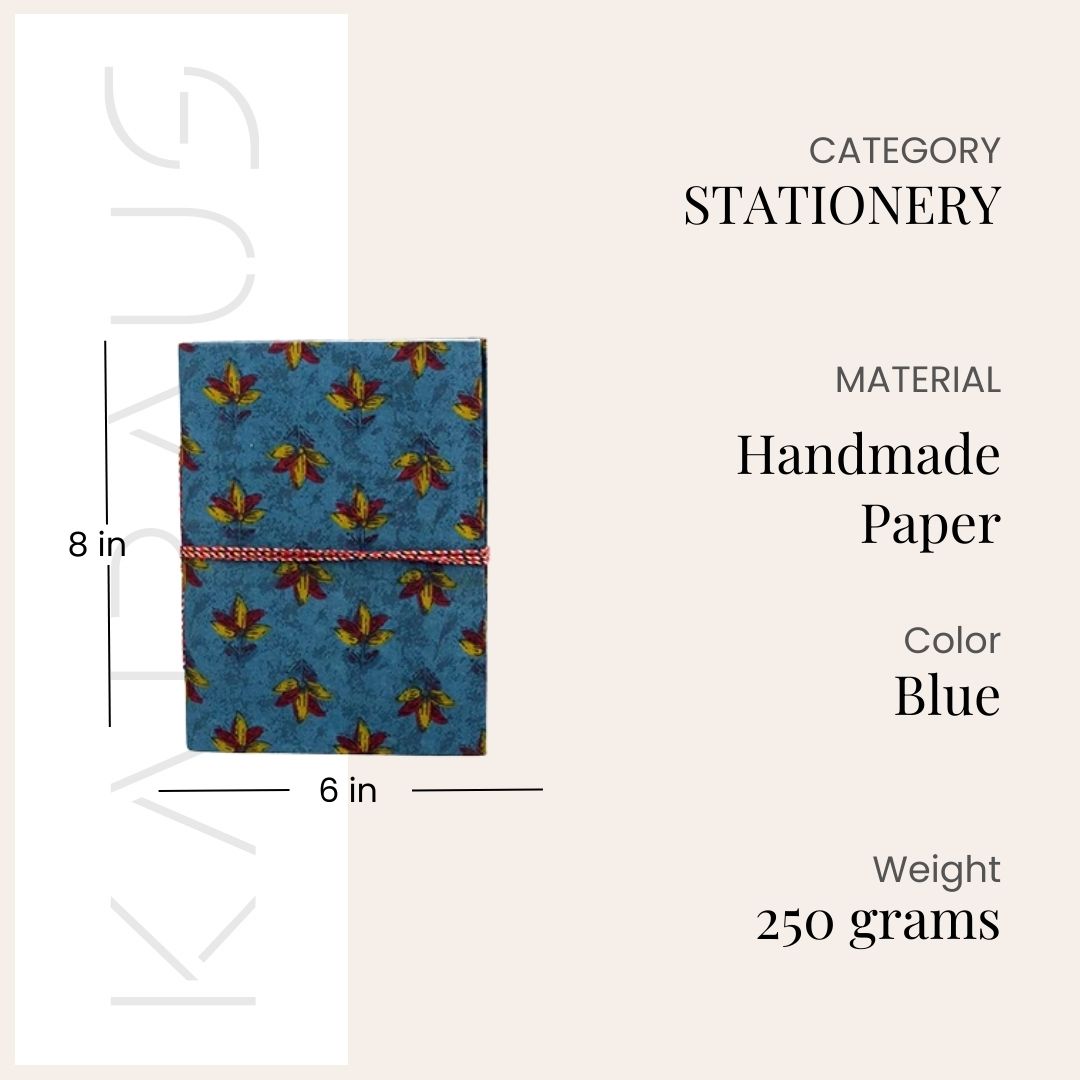 Crafted Diary with Printed Fabric (8x6inch)