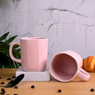 Light Pink Ceramic Coffee Mug Set of 2