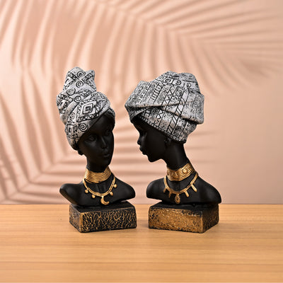 African Empress Sculpture Set