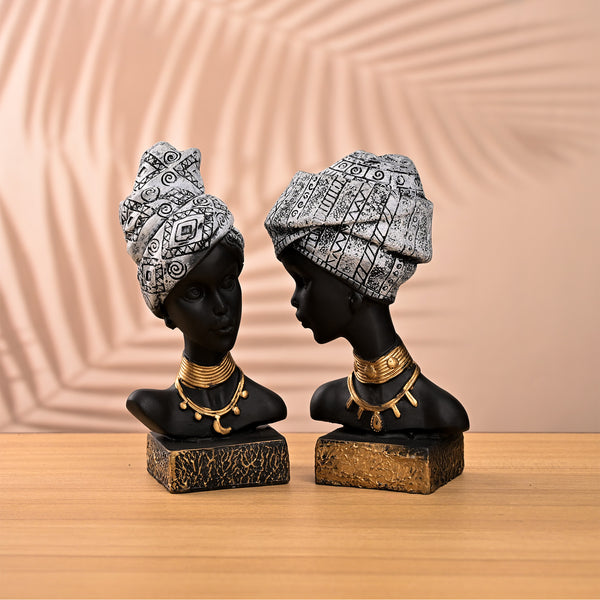African Empress Sculpture Set