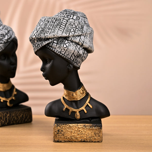 African Empress Sculpture Set