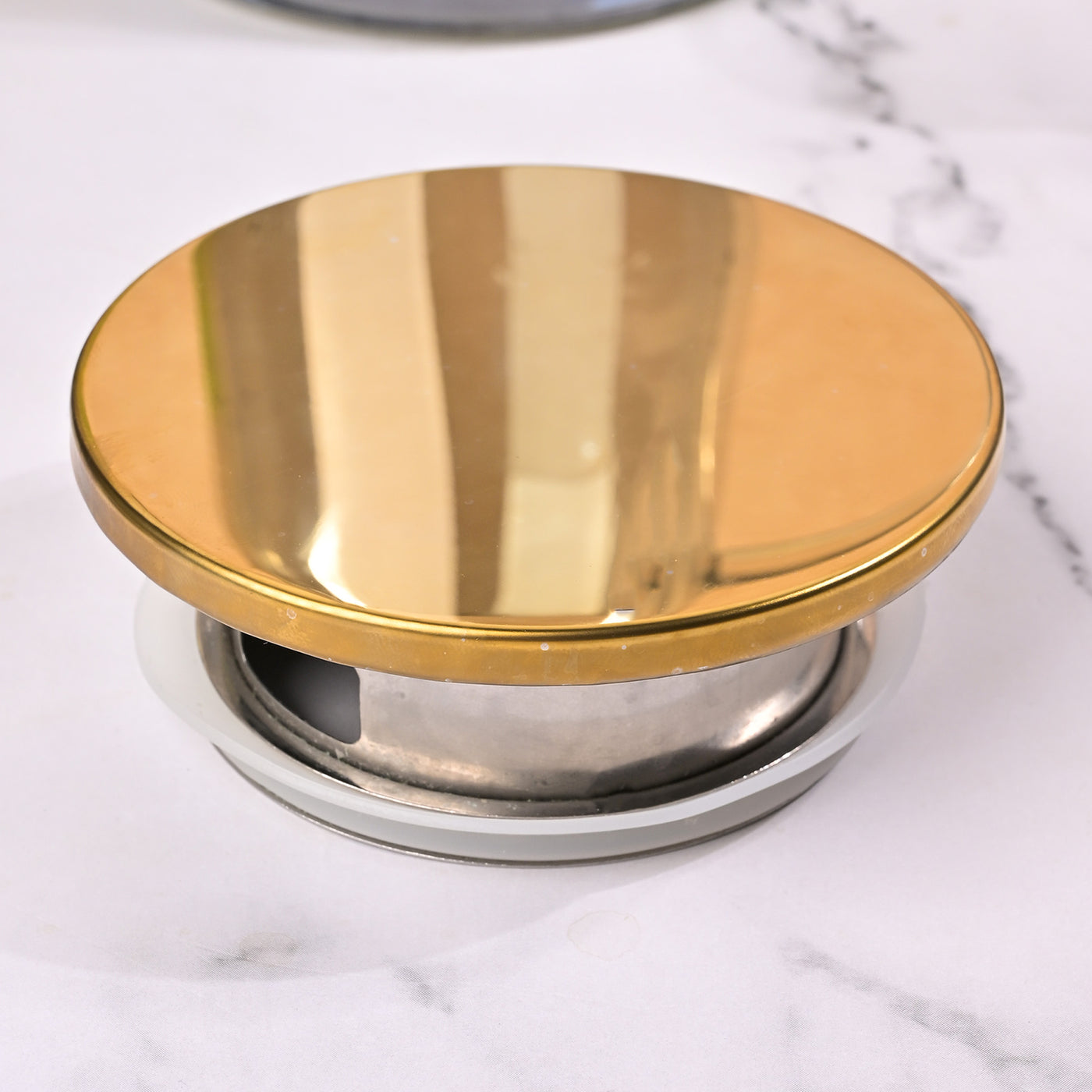 Classic Glass Carafe with Golden Lid