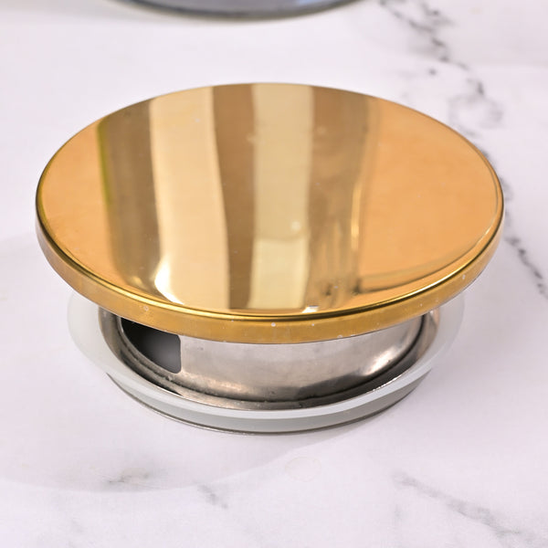 Classic Glass Carafe with Golden Lid