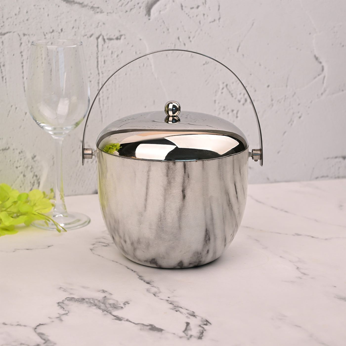 Elegant Steel Ice Bucket