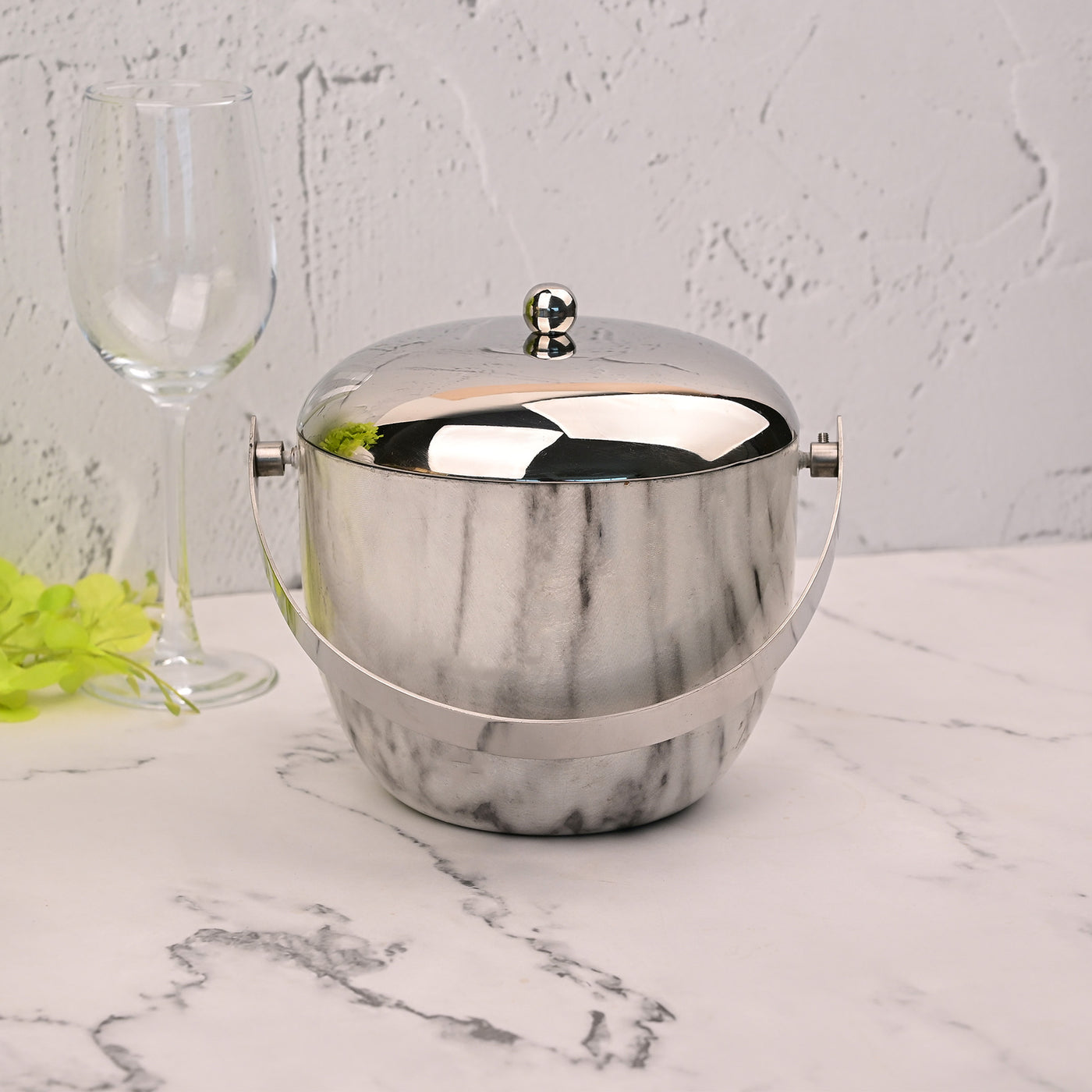 Elegant Steel Ice Bucket