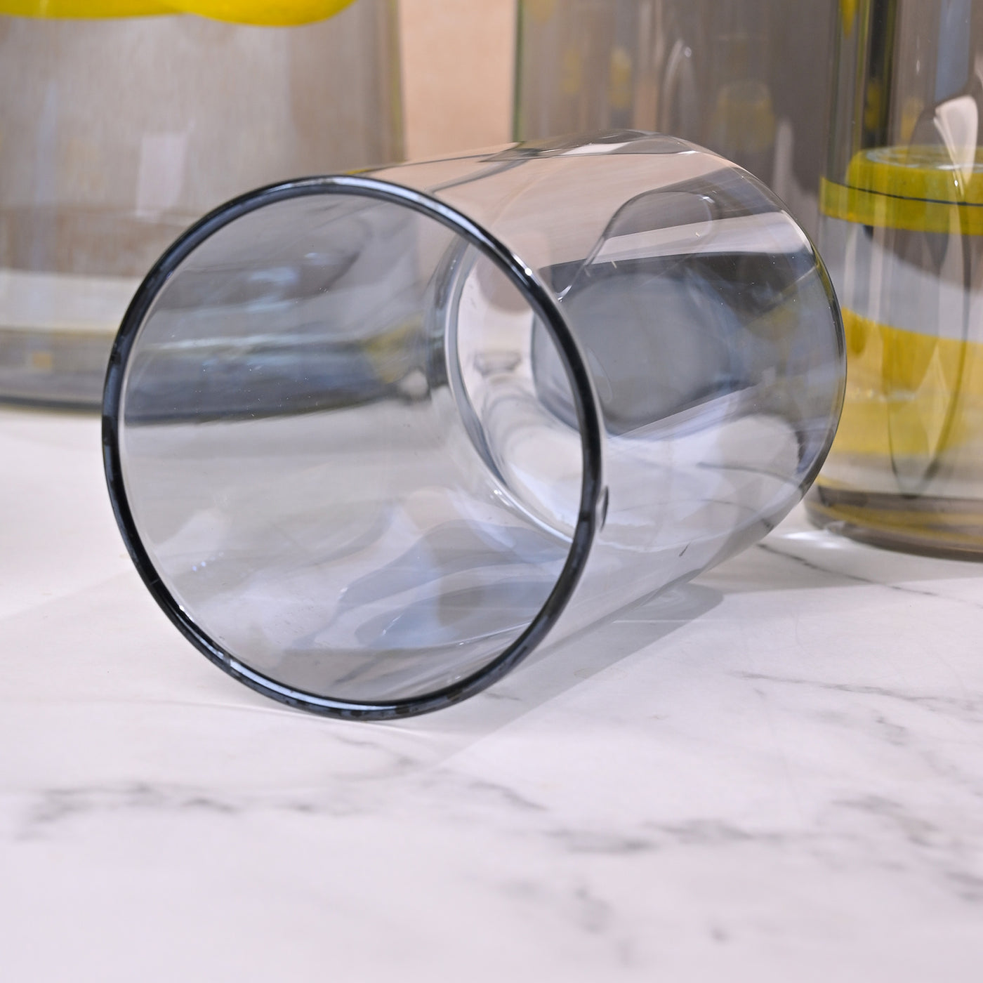 Classic Glass Carafe with Golden Lid