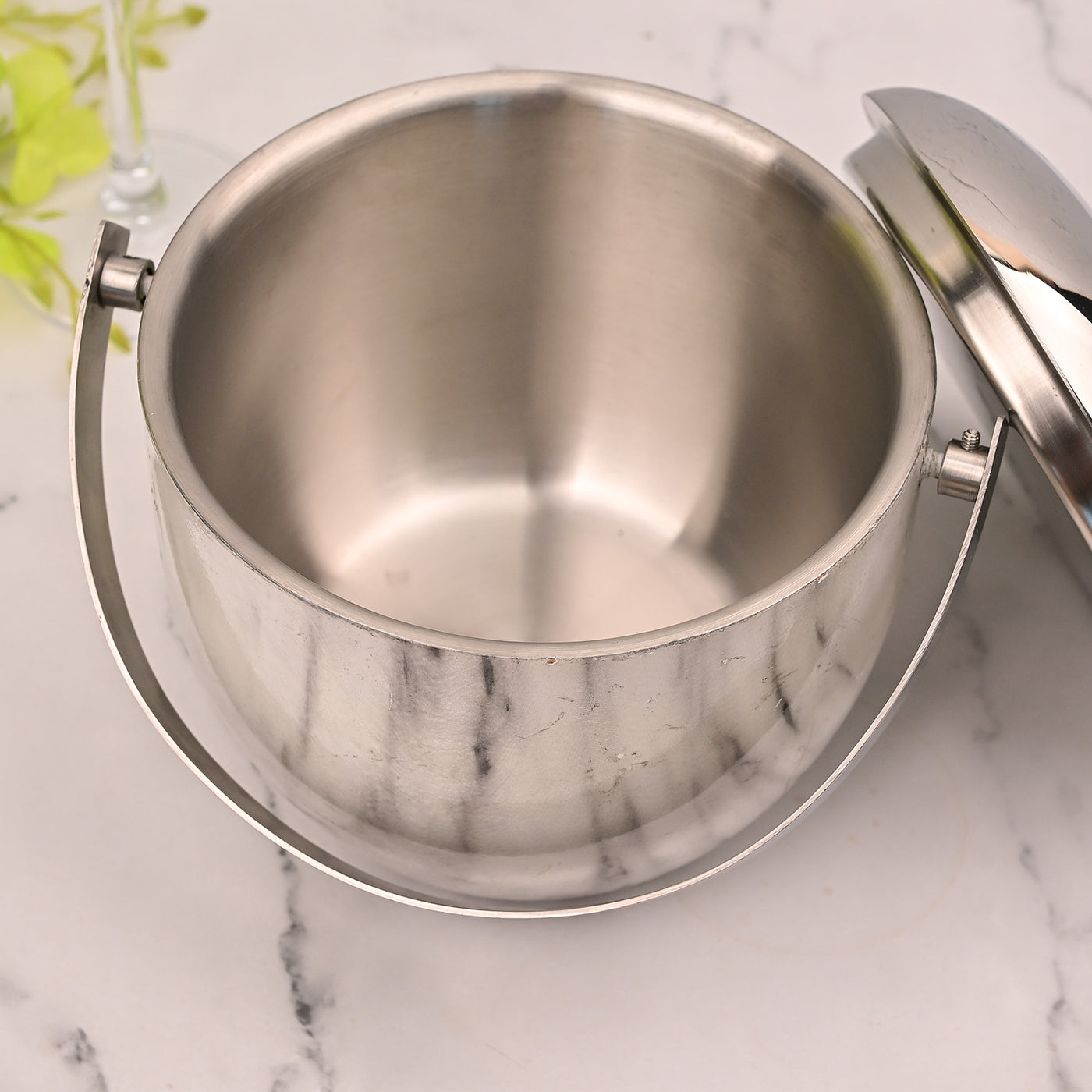 Elegant Steel Ice Bucket