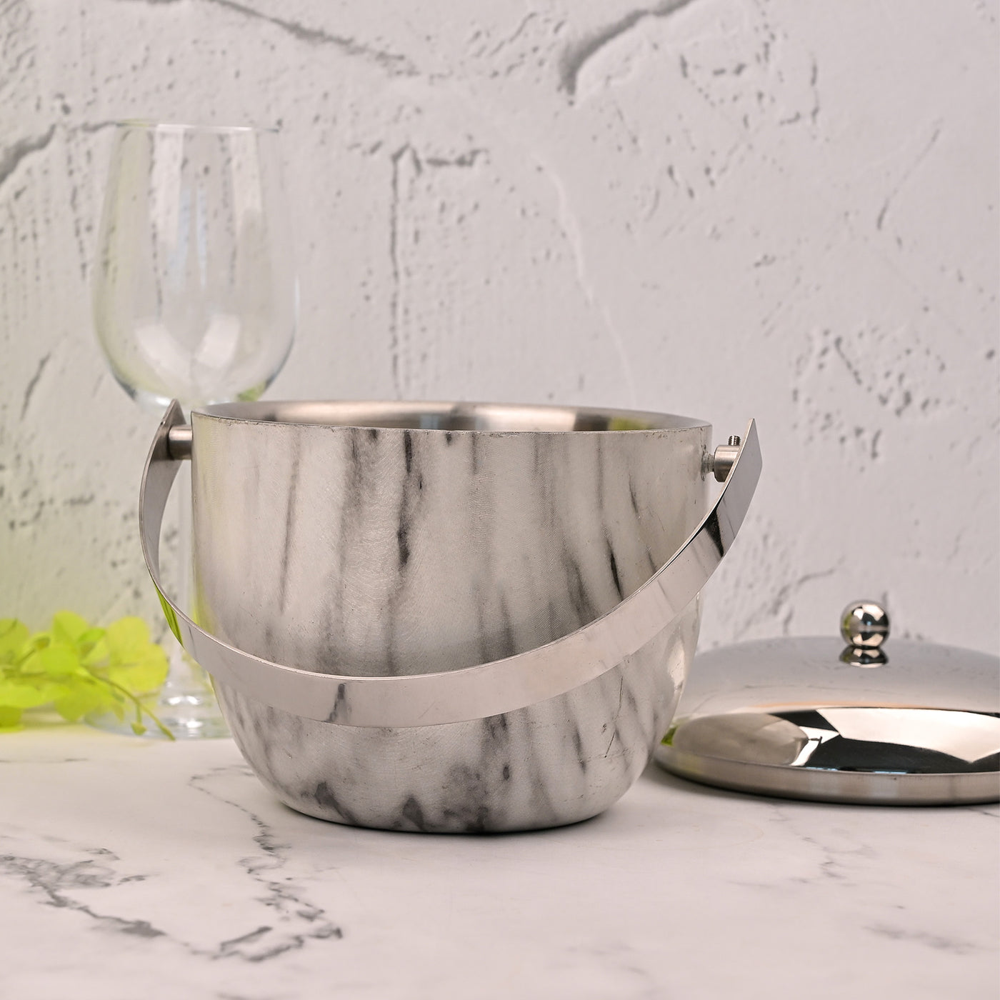 Elegant Steel Ice Bucket