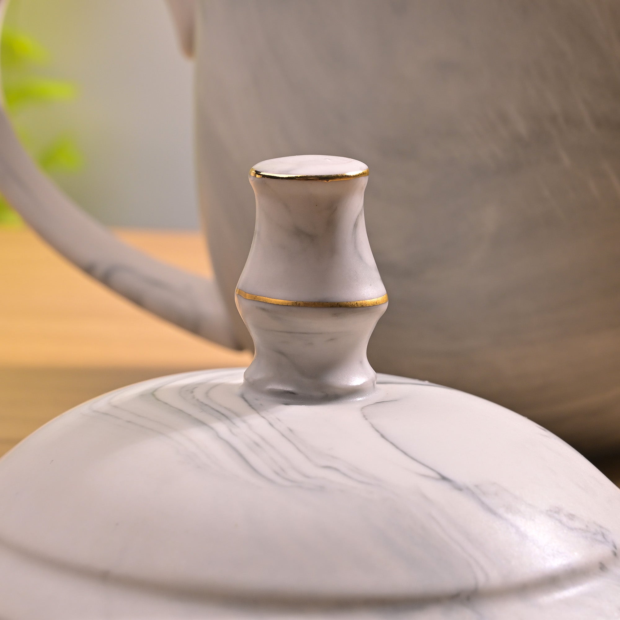 Cloud Grey Ceramic Tea Kettle Set Premium View – Kairaus