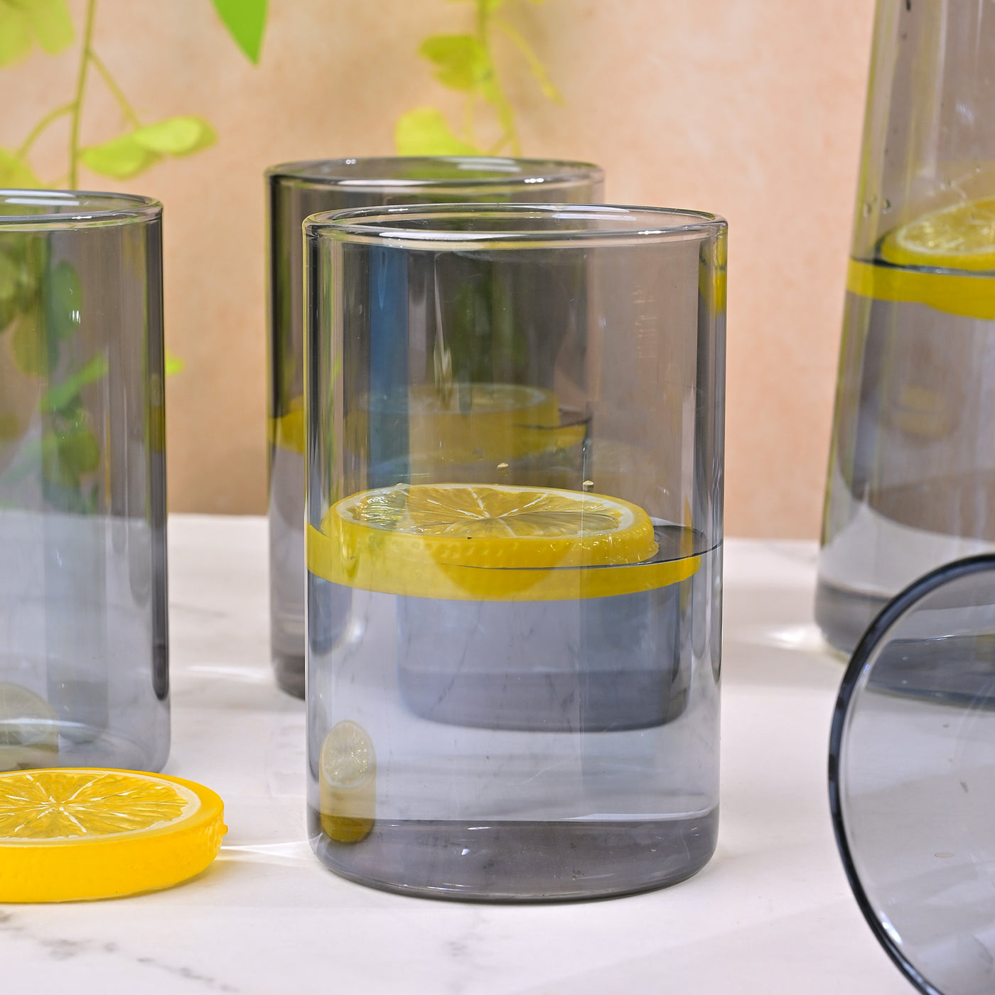 Classic Glass Carafe with Golden Lid