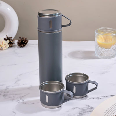Double Wall Stainless Steel Vacuum Flask Set