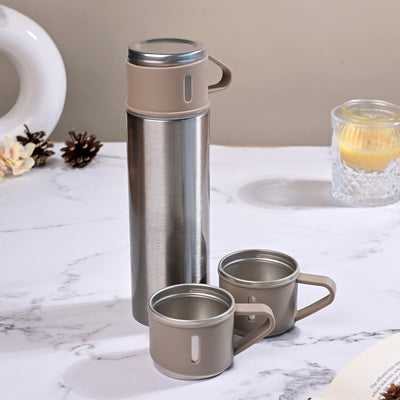 Elegant Stainless Steel Vacuum Flask Set