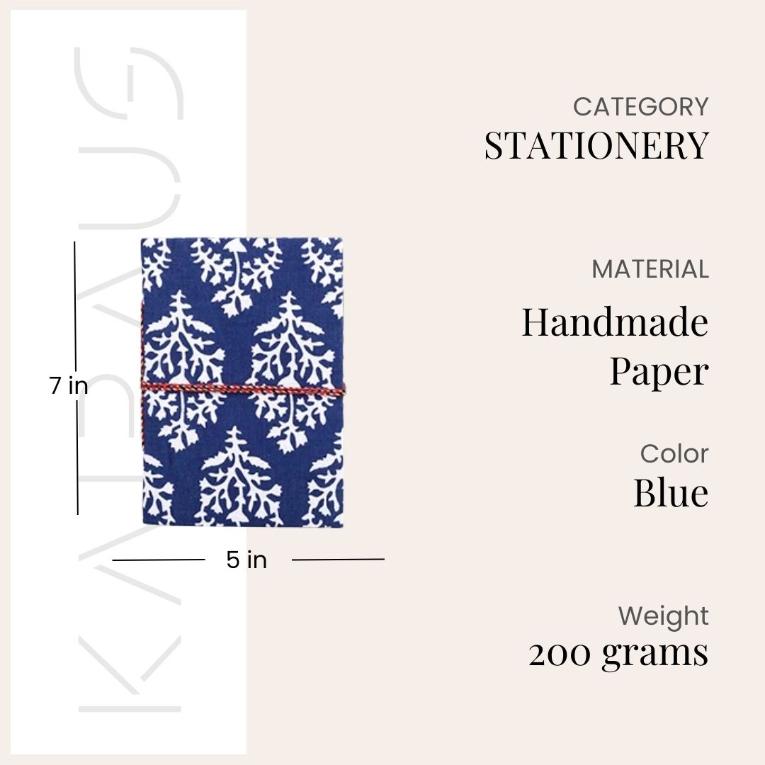 Exquisite Fabric Covered Diary (7x5inch)