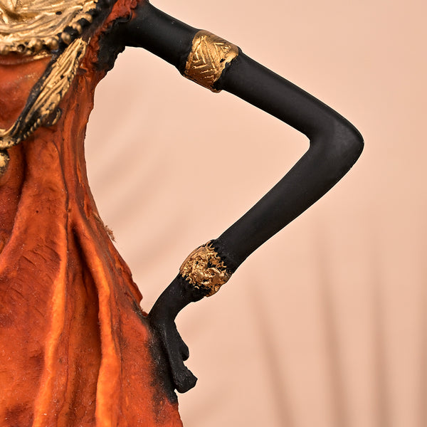 Golden Ethnic Woman Statue