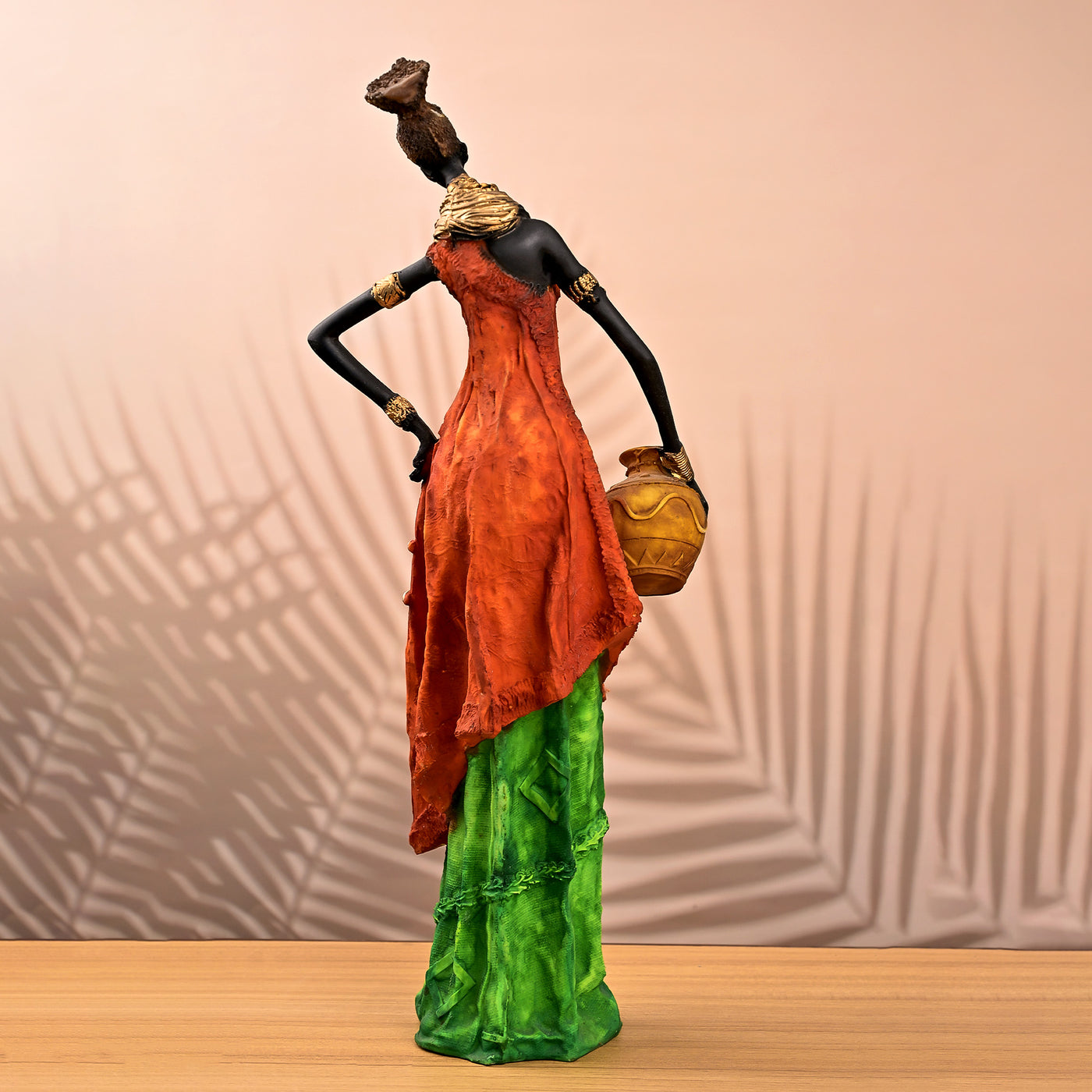 Golden Ethnic Woman Statue