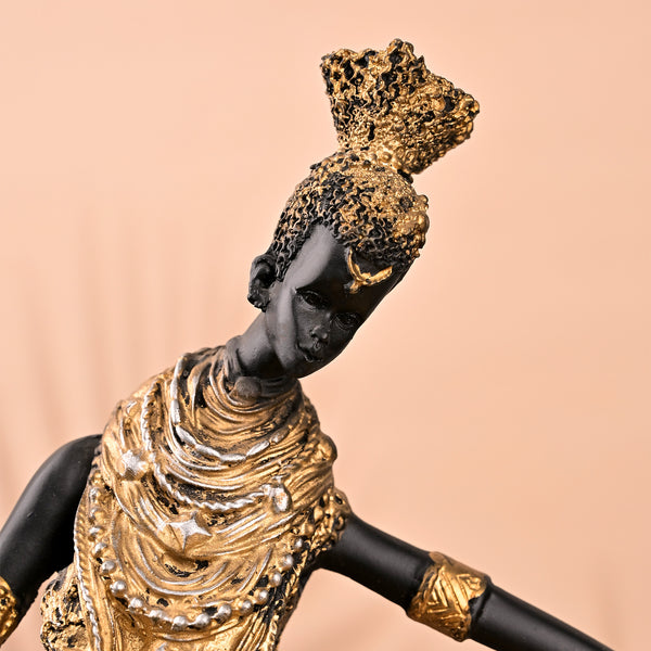 Antique African Tribal Woman Statue