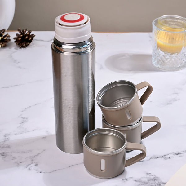 Elegant Stainless Steel Vacuum Flask Set