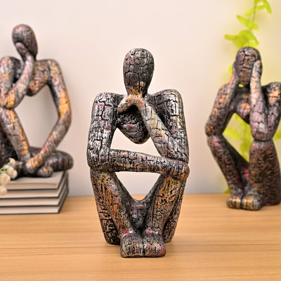 Copper Thinking Trios Sculpture Set