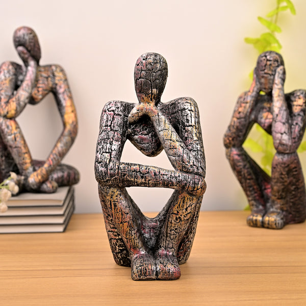 Copper Thinking Trios Sculpture Set