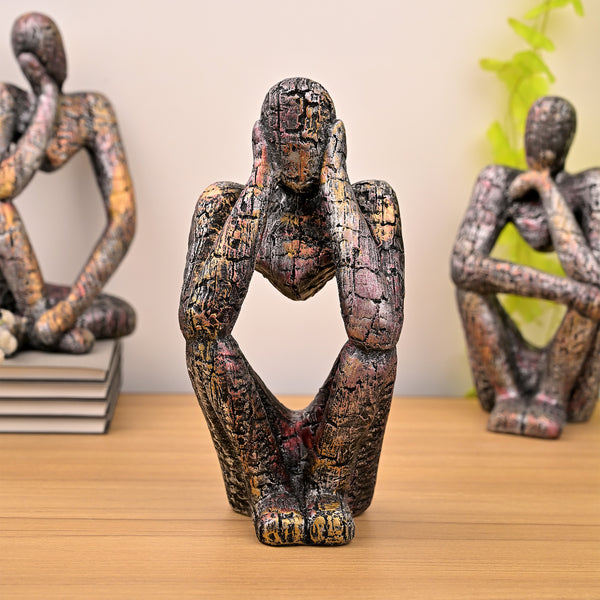 Copper Thinking Trios Sculpture Set