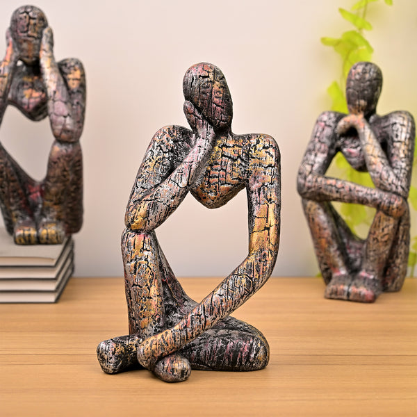 Copper Thinking Trios Sculpture Set