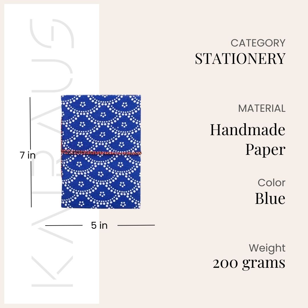 Handcrafted Diary with Fabric Cover (7x5inch)