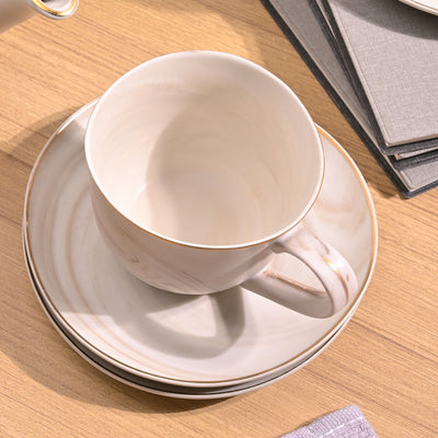 Greige Ceramic Tea Kettle Front View – Kairaus