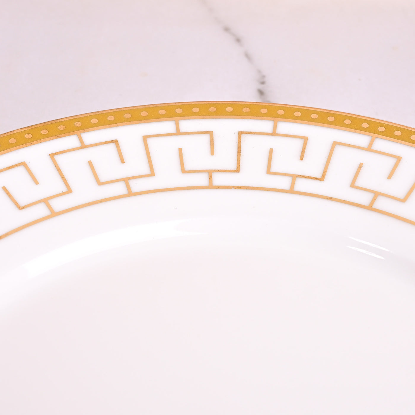 Opulent White Bowl and Saucer Sets