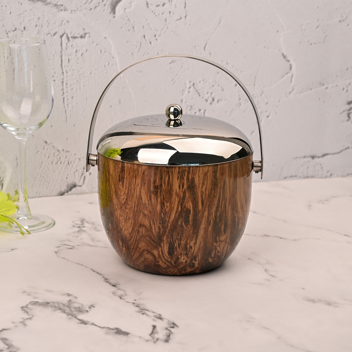 Luxe Stainless Steel Ice Bucket