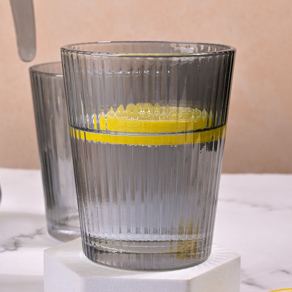 Smoke Grey Glass Jug Set
