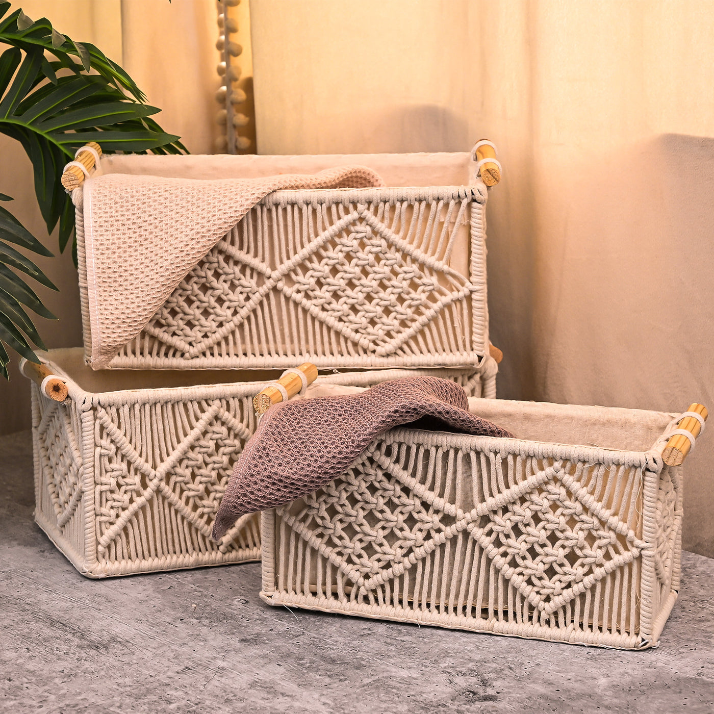 Stunning Jute Basket Set