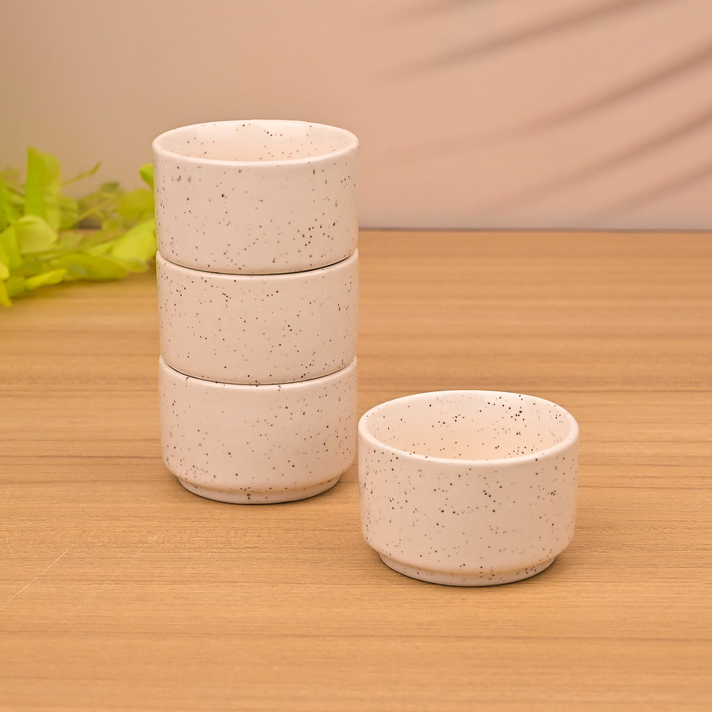 Stylish White Ceramic Chutney Bowl Sets