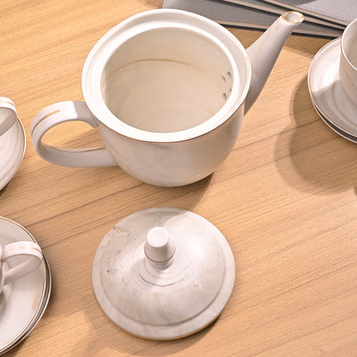 Greige Tea Kettle Set with Cups – Kairaus