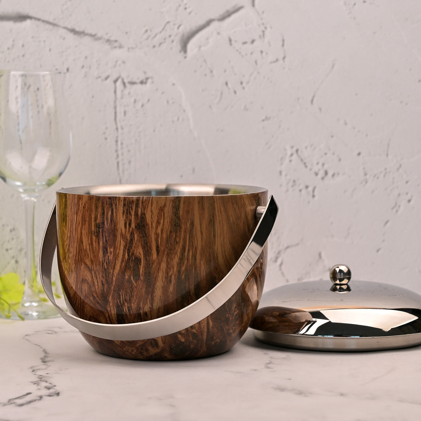 Luxe Stainless Steel Ice Bucket