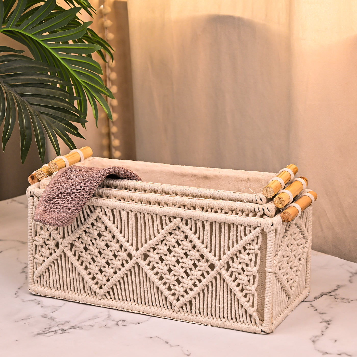 Stunning Jute Basket Set