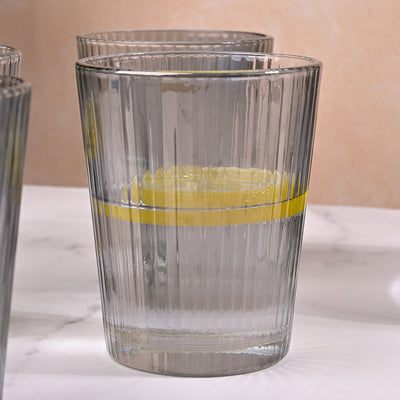 Smoke Grey Glass Jug Set