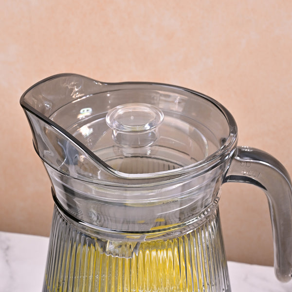 Smoke Grey Glass Jug Set