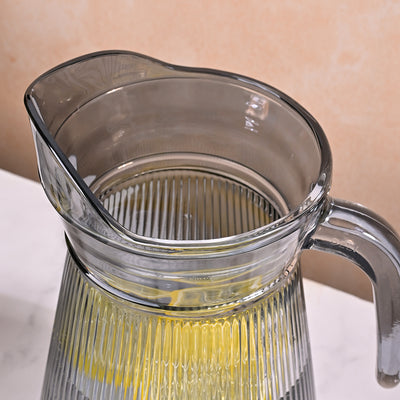 Smoke Grey Glass Jug Set