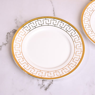 Opulent White Bowl and Saucer Sets