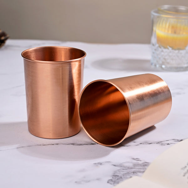 Luxury Copper Bottle with Glass Set