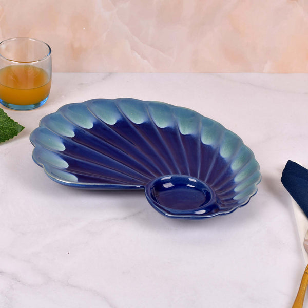 Dual Tone Shell Platter