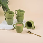 Elegant Olive Green Ceramic Tea Cup