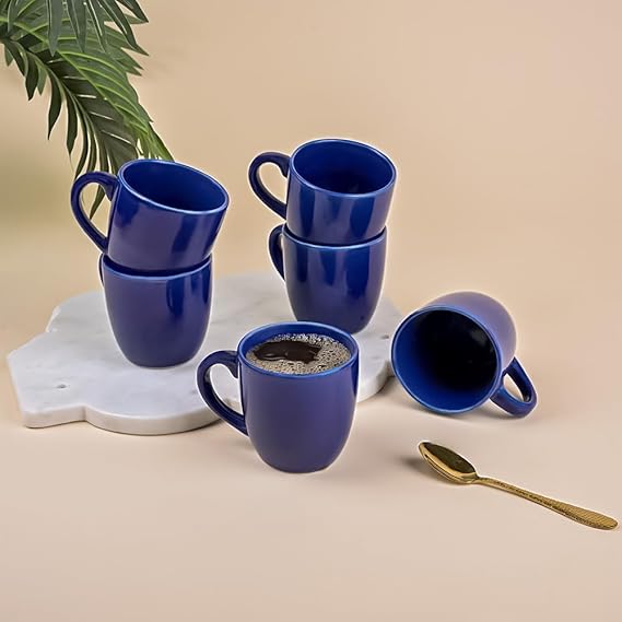 Midnight Blue Ceramic Tea Cup