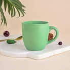 Vibrant Green Ceramic Tea Cup Set of 4
