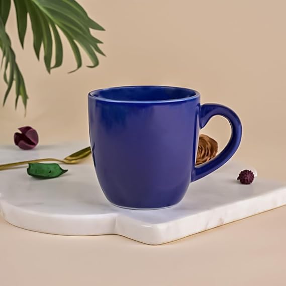 Midnight Blue Ceramic Tea Cup Set of 2