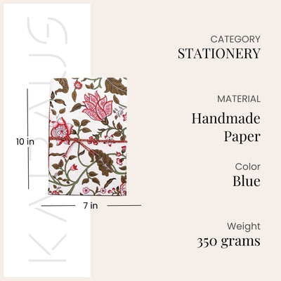 Vibrant Floral Printed Cover Diary (10x7inch)