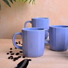 Ocean Blue Ceramic Coffee Mug Set of 6