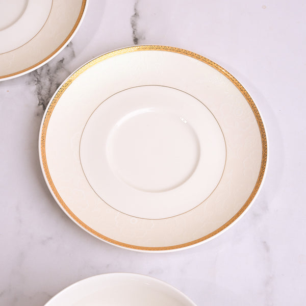 Luxurious Gold-Rimmed Soup Bowl Sets